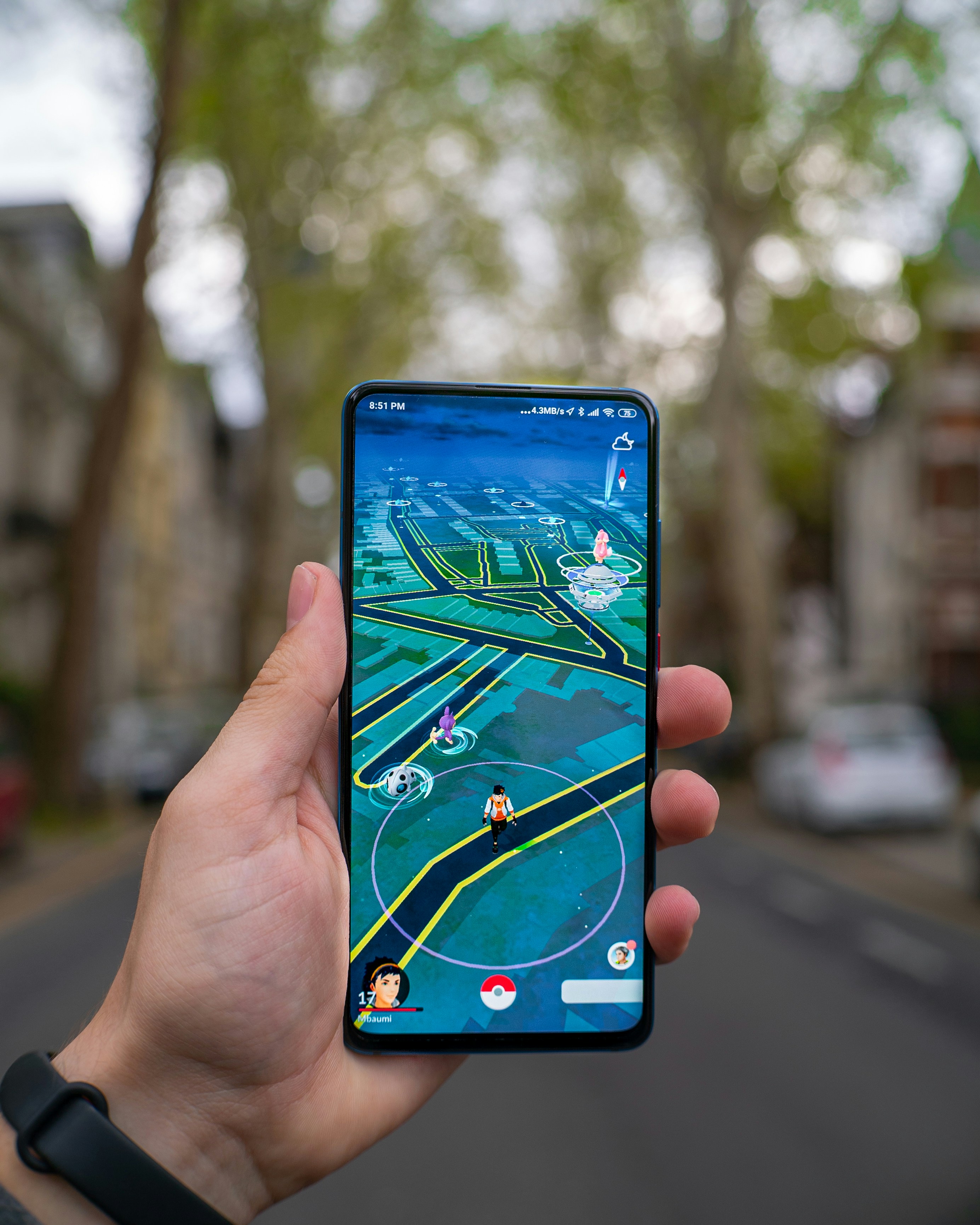 Pokemon Go Ingame! One of the most played games in the last years.